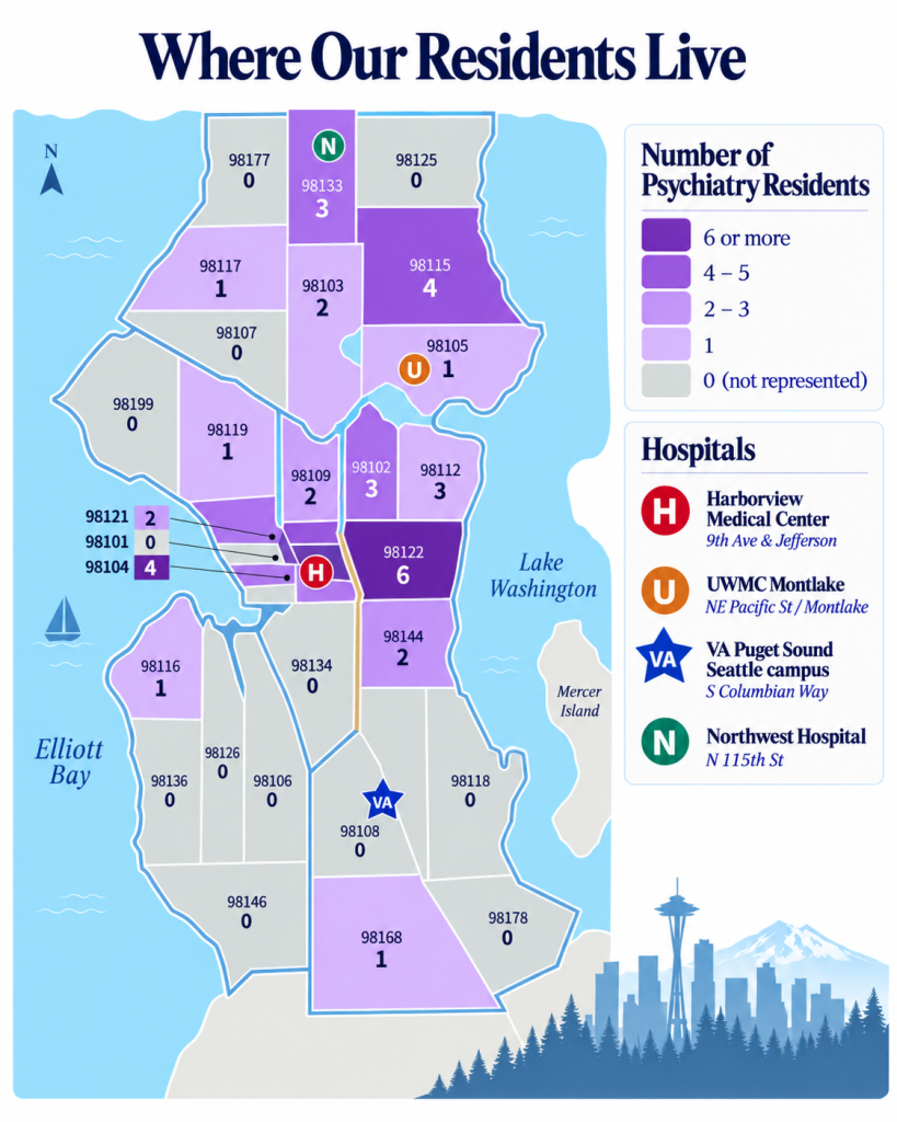 Where our residents live infographic